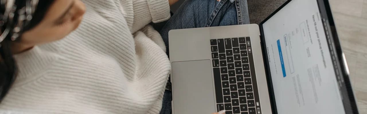 Online shopping with a laptop and payment card