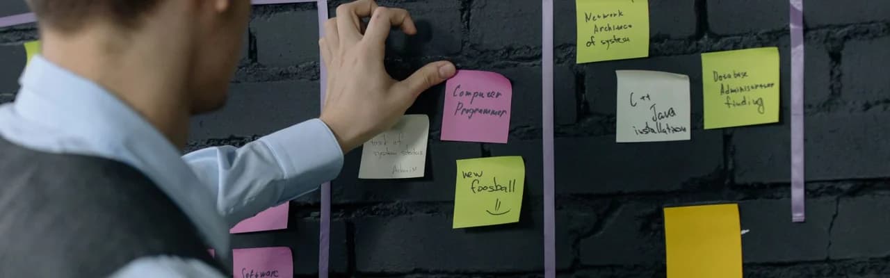 Planning a workflow on a task board
