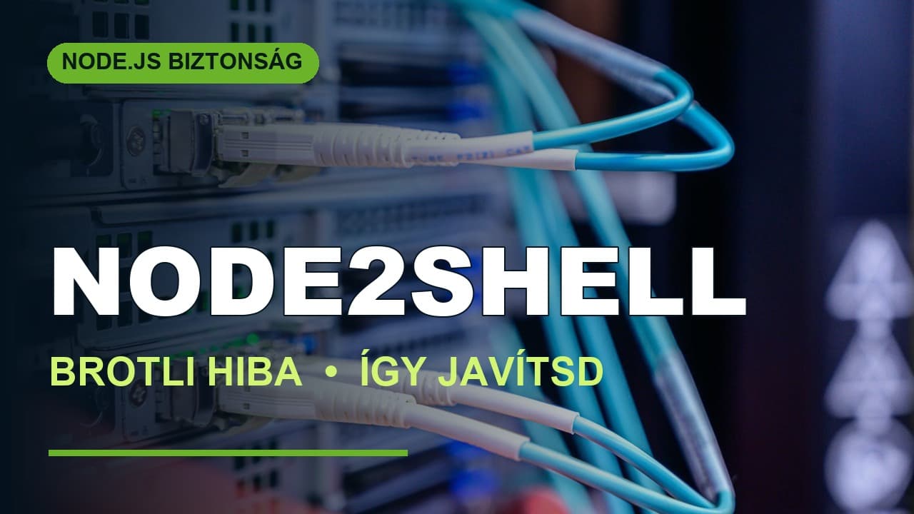 Node2Shell felirat szerverkapcsolatokat mutató fotón